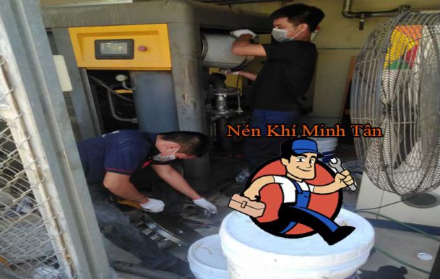 Bảo dưỡng sửa chữa máy nén khí tại khu công nghiệp Khai Quang Vĩnh Yên